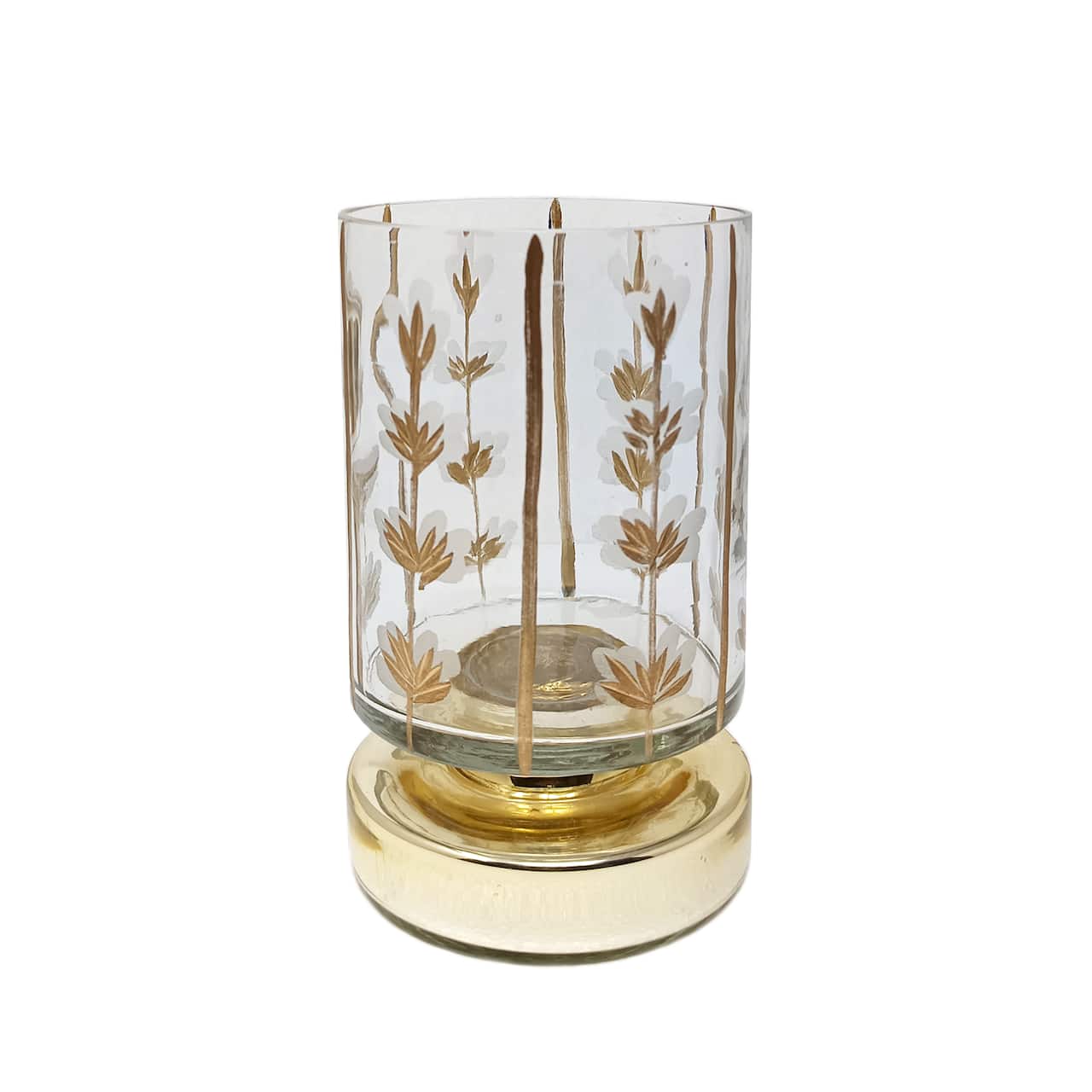 Etched Glass Pillar Candle Holder by Ashland®